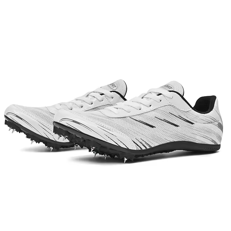 White Velocity X Sprint Track Spikes